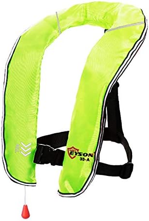 Eyson Inflatable Life Jacket Inflatable Life Vest for Adult Classic Automatic 10pcs (Fluoro Green)