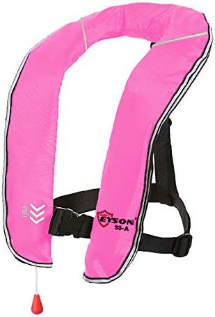 Eyson Inflatable Life Jacket Inflatable Life Vest for Adult Classic Automatic 10pcs(Pink)