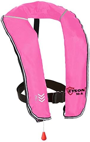 Eyson Inflatable Life Jacket Inflatable Life Vest for Adult Classic Automatic 10pcs(Pink)