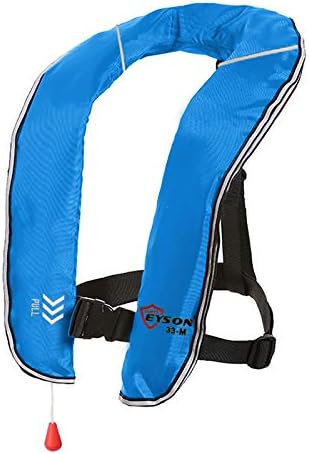 Eyson Inflatable Life Jacket Inflatable Life Vest for Adult Classic Manual 10pcs(Blue)