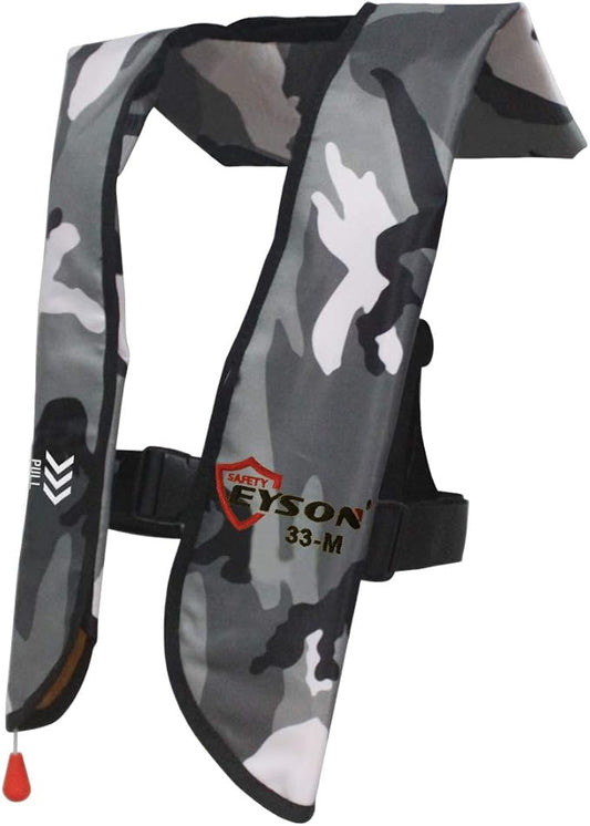 Eyson Inflatable Life Jacket Inflatable Life Vest for Adult Classic Manual 10pcs(White Camo)