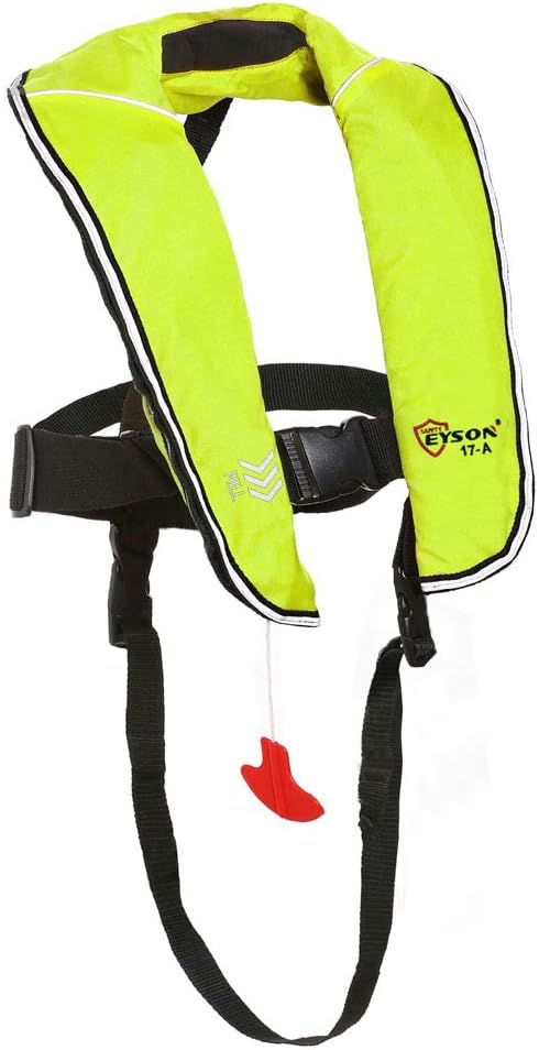 Eyson Inflatable Life Jacket Inflatable Life Vest for Child Classic Automatic 10pcs (Green)