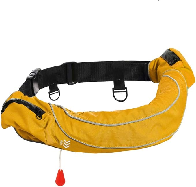 Eyson Inflatable Life Jacket Life Vest Life Ring Belt Pack Waist Bag Automatic 10pcs(Yellow)